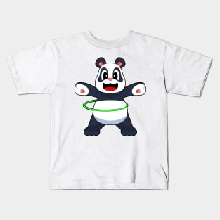 Panda Fitness Gymnastics Sports Kids T-Shirt